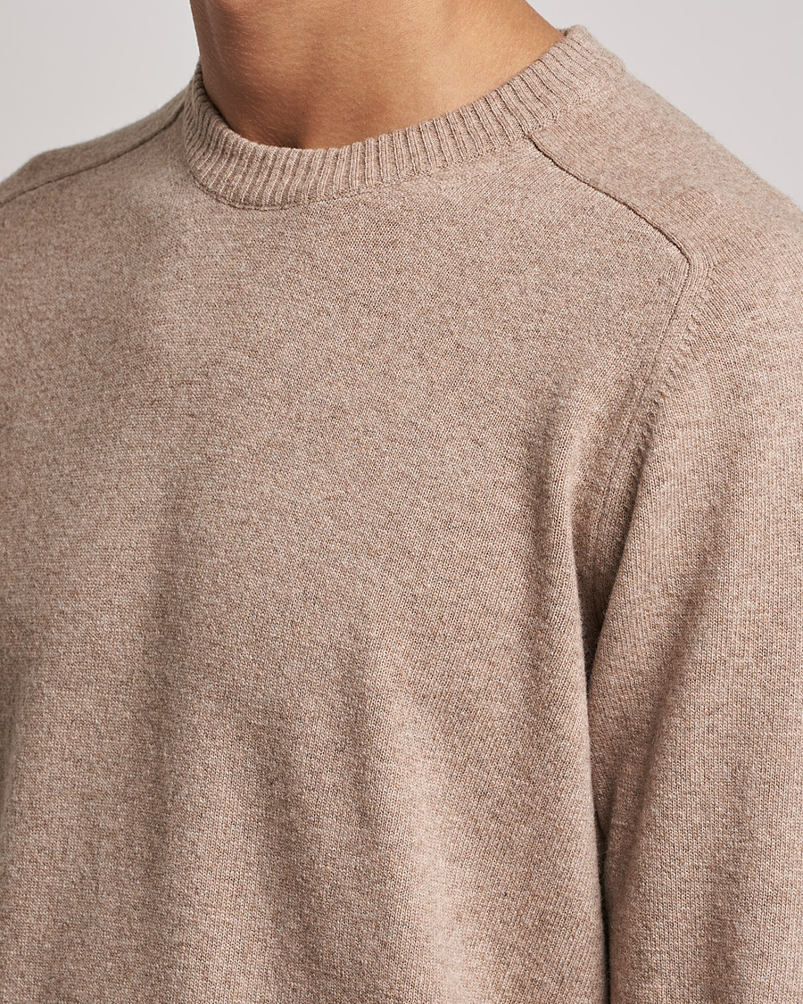 Herre | Trøjer | NN07 | Edward Lambswool Crew Neck Pullover Khaki