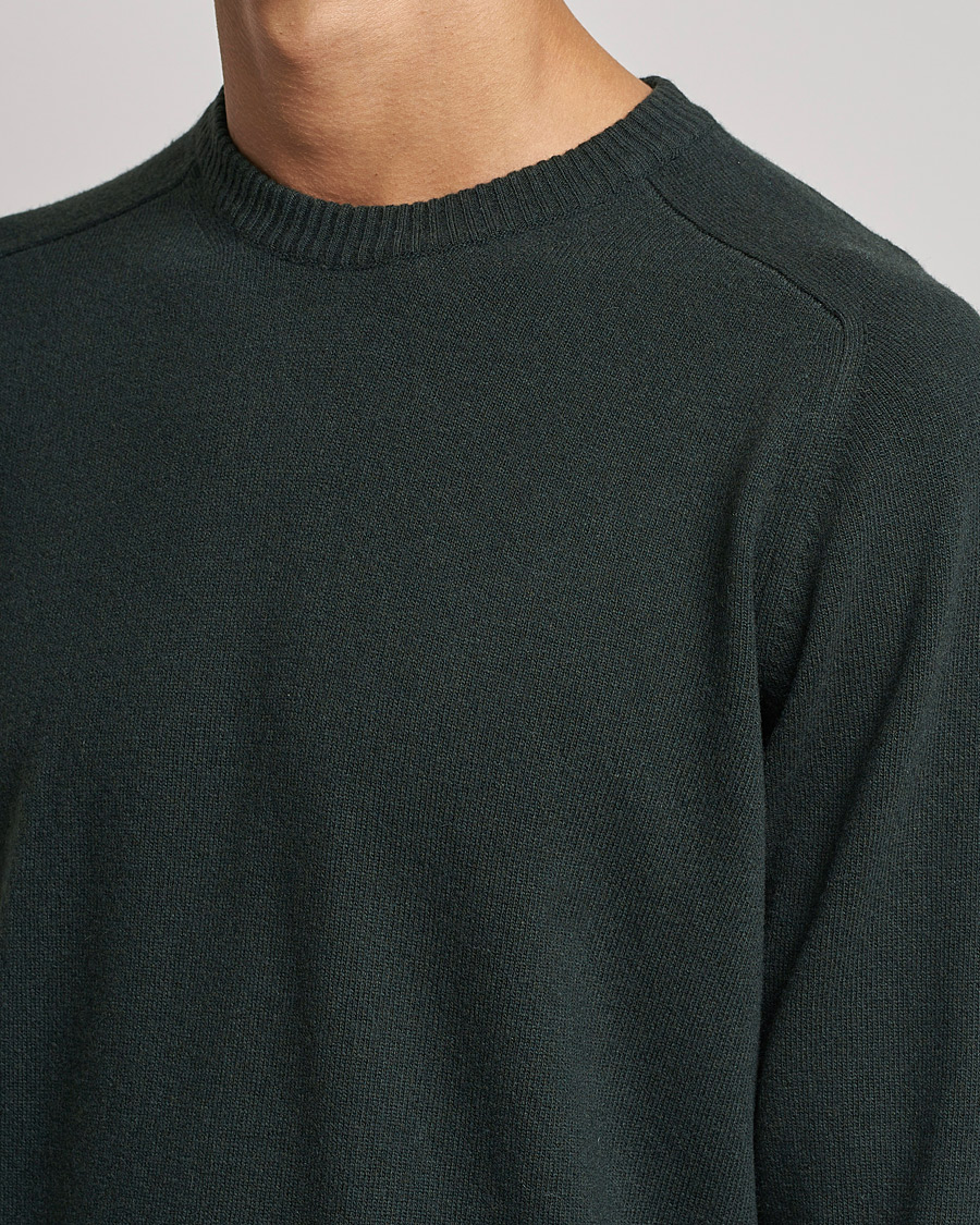 Herre | Trøjer | NN07 | Edward Lambswool Crew Neck Pullover Dark Army