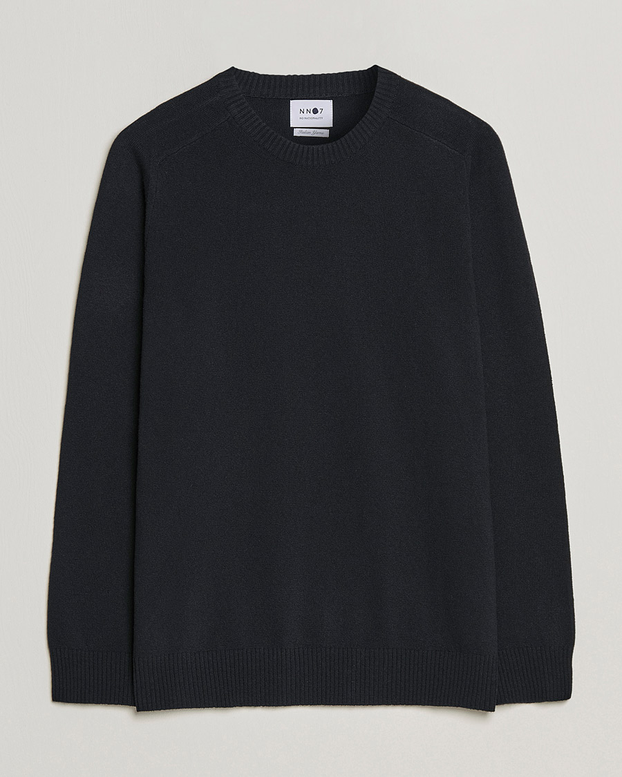 Herre | Trøjer | NN07 | Edward Lambswool Crew Neck Pullover Black