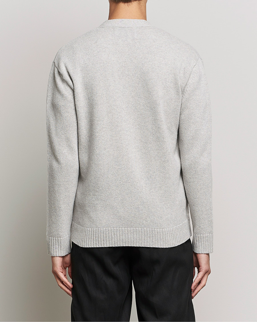 Herre | Trøjer | NN07 | Bjorn Lambswool Cardigan Light Grey Melange