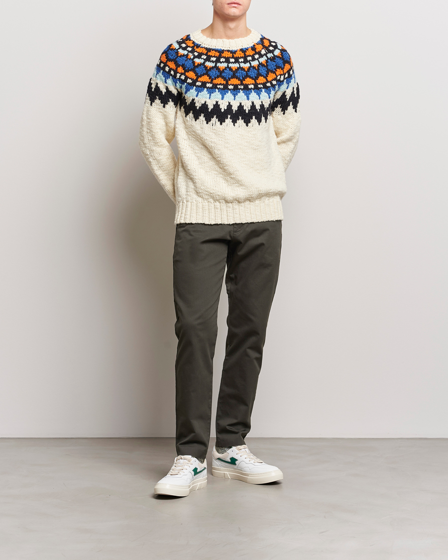 Herre | Bukser | NN07 | Theo Regular Fit Stretch Chinos Dark Army