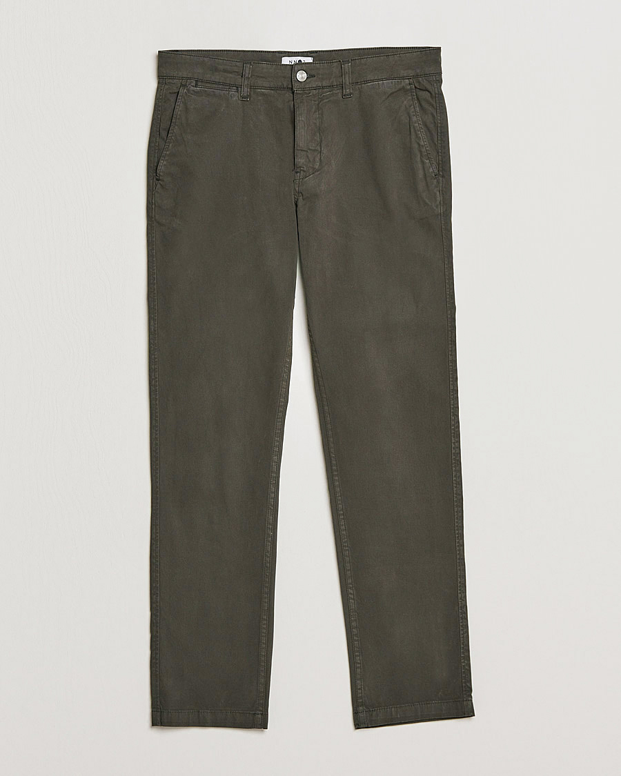 Herre | Bukser | NN07 | Marco Slim Fit Stretch Chinos Dark Green
