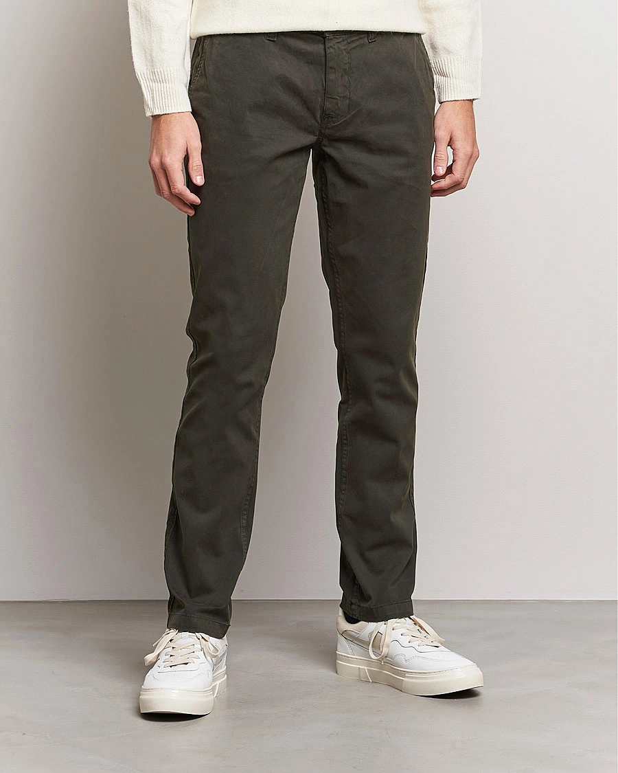 Herre | Tøj | NN07 | Marco Slim Fit Stretch Chinos Dark Green