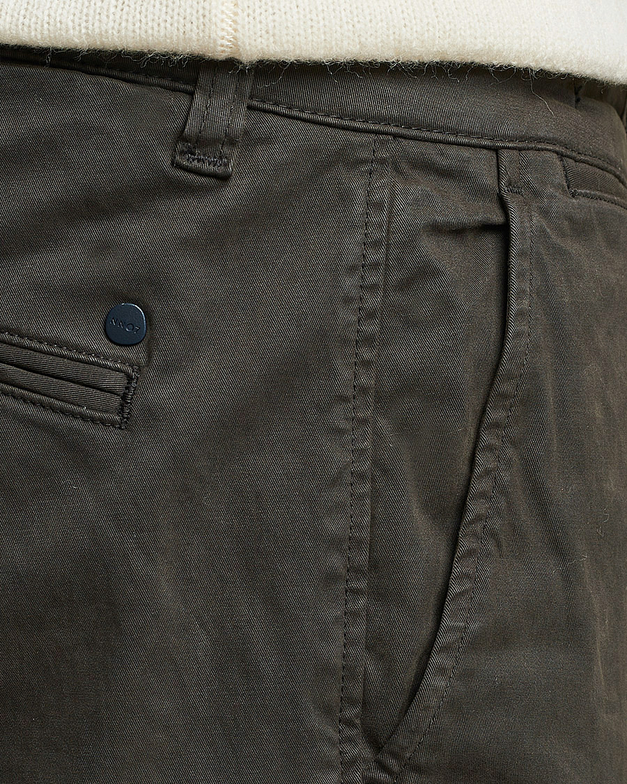 Herre | Bukser | NN07 | Marco Slim Fit Stretch Chinos Dark Green