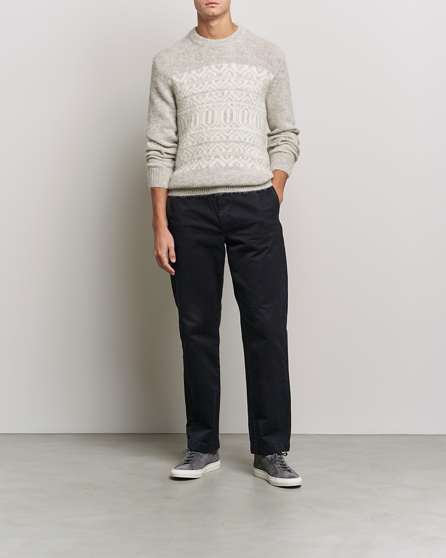 Herre | Trøjer | NN07 | Jason Wool Knitted Sweater Grey Melange