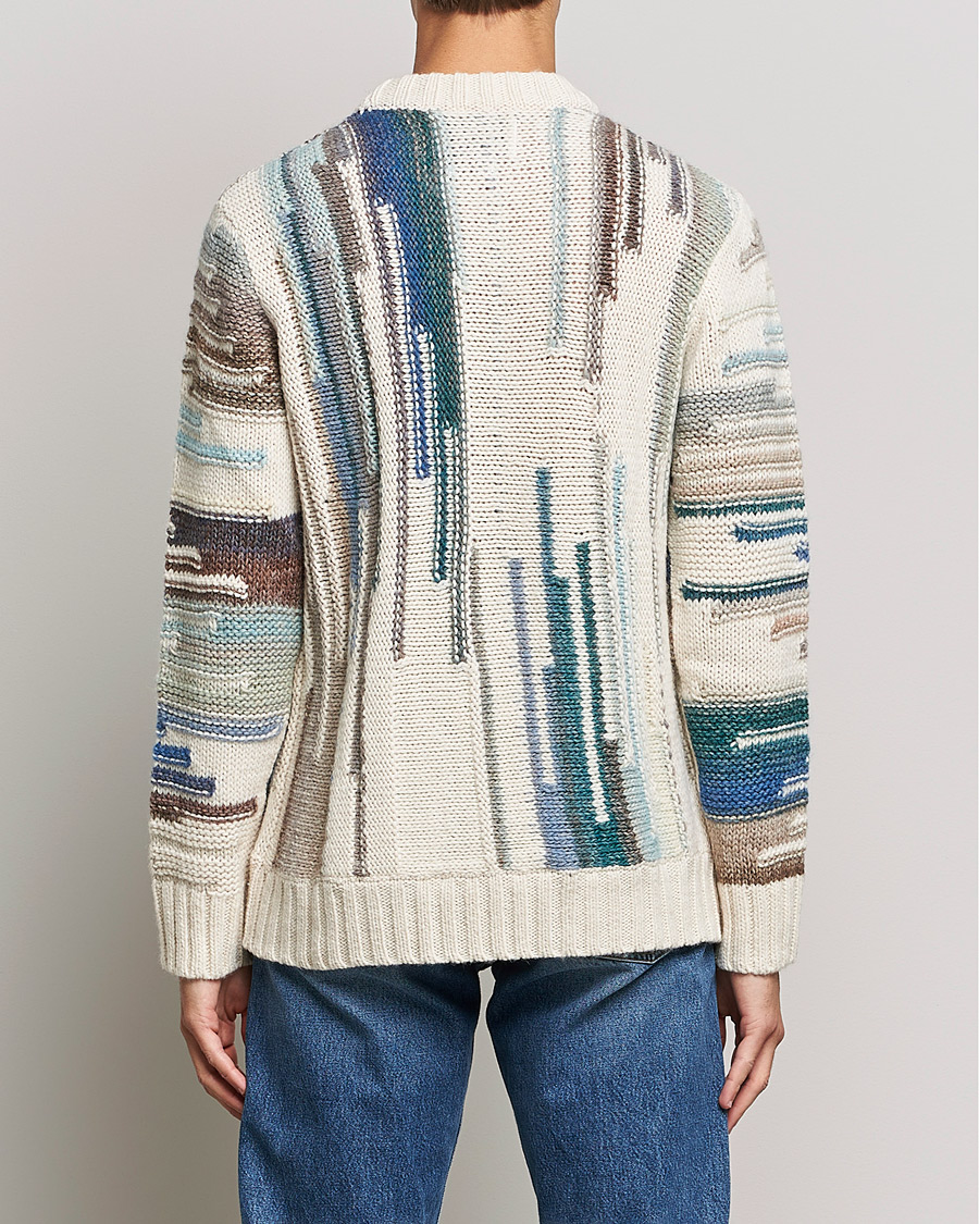 Herre | Trøjer | NN07 | Brady Knitted Sweater Ecru Mutli