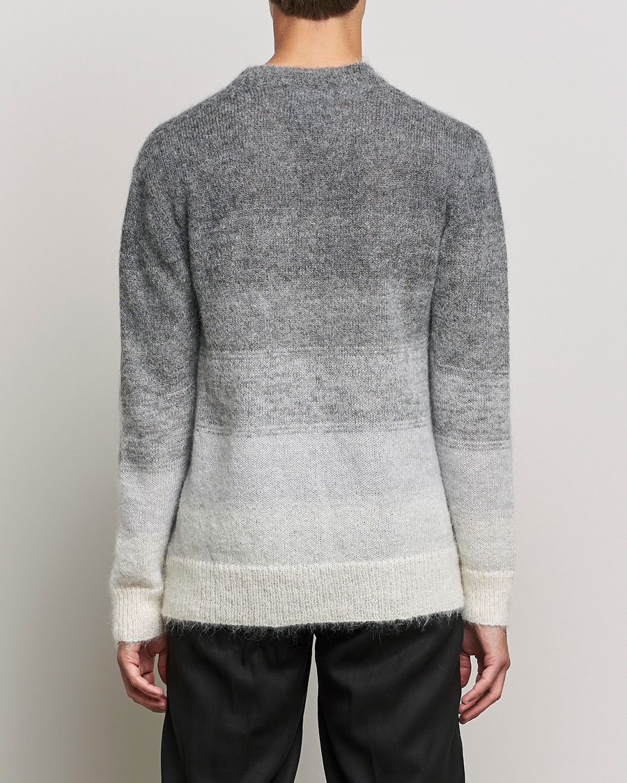 Herre | Trøjer | NN07 | Walther Alpacka Mohair Knitted Sweater Grey Multi