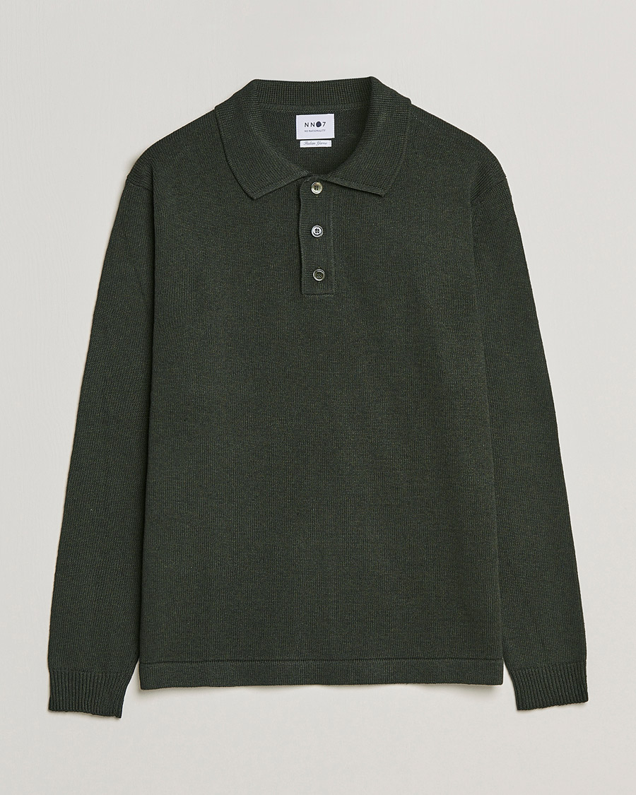 Herre | Trøjer | NN07 | Vito Knitted Polo Dark Green