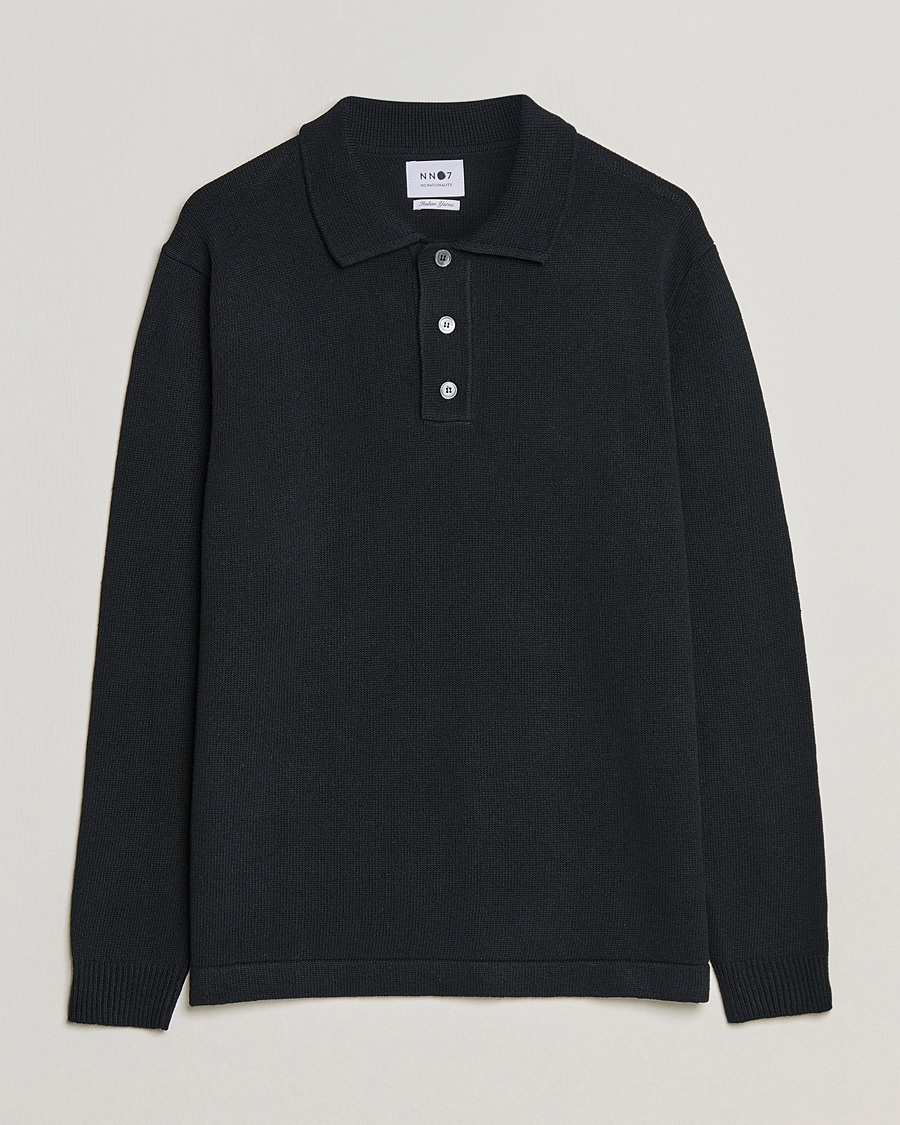 Herre | Trøjer | NN07 | Vito Knitted Polo Black