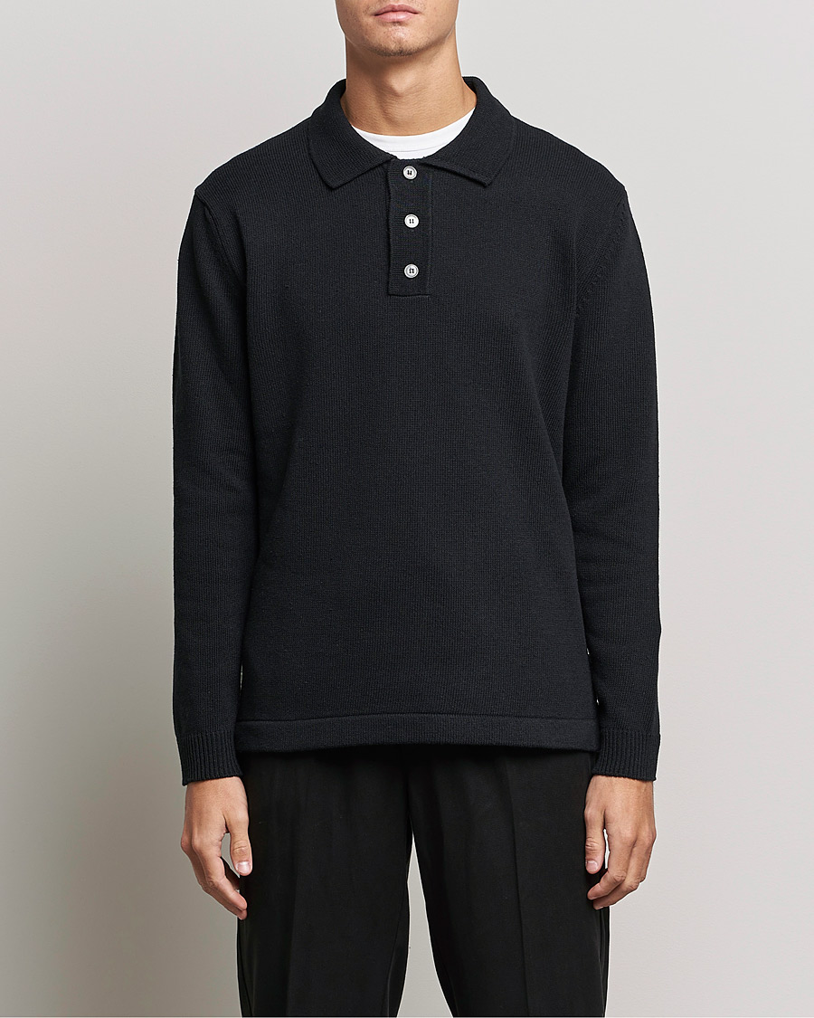 Herre | Trøjer | NN07 | Vito Knitted Polo Black
