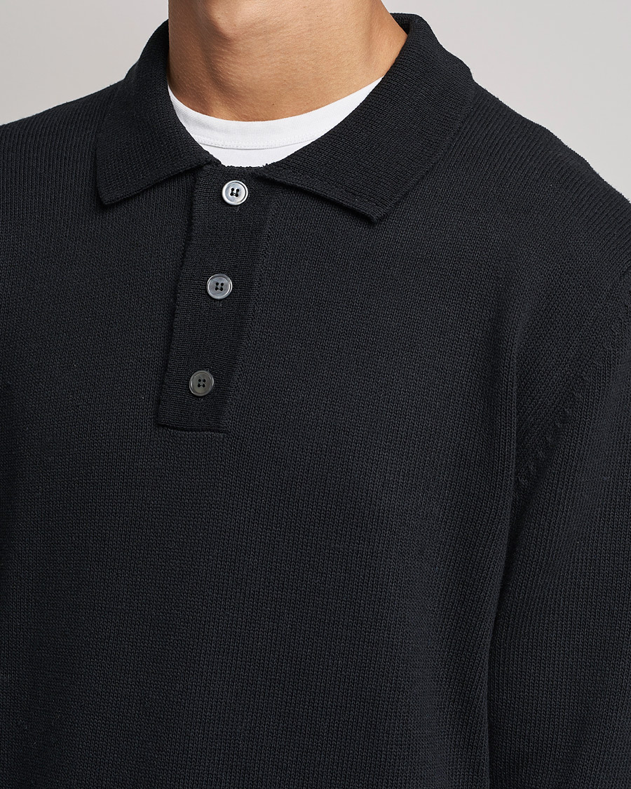 Herre | Trøjer | NN07 | Vito Knitted Polo Black