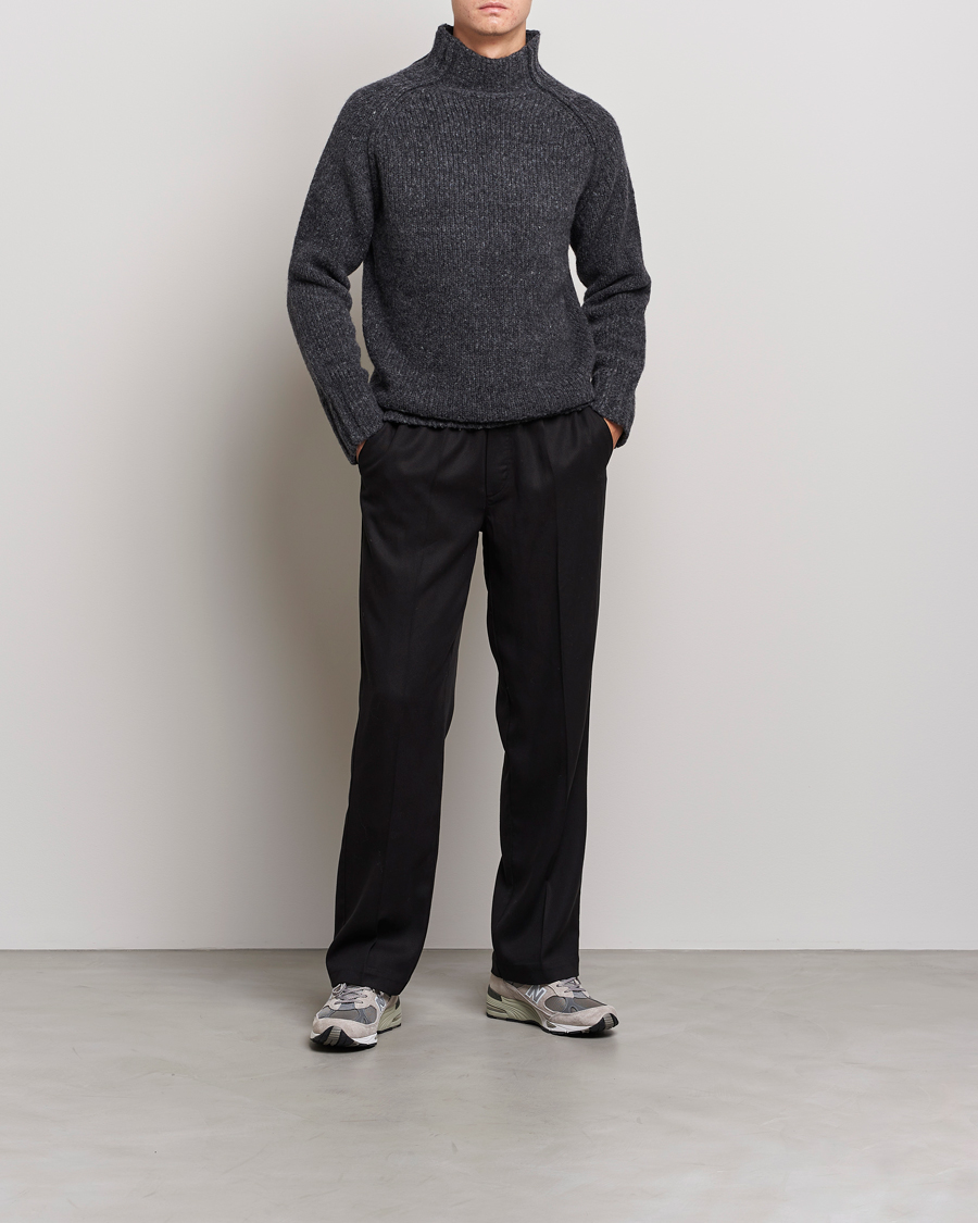 Herre | Tøj | NN07 | William Merino Knitted Polo Concrete