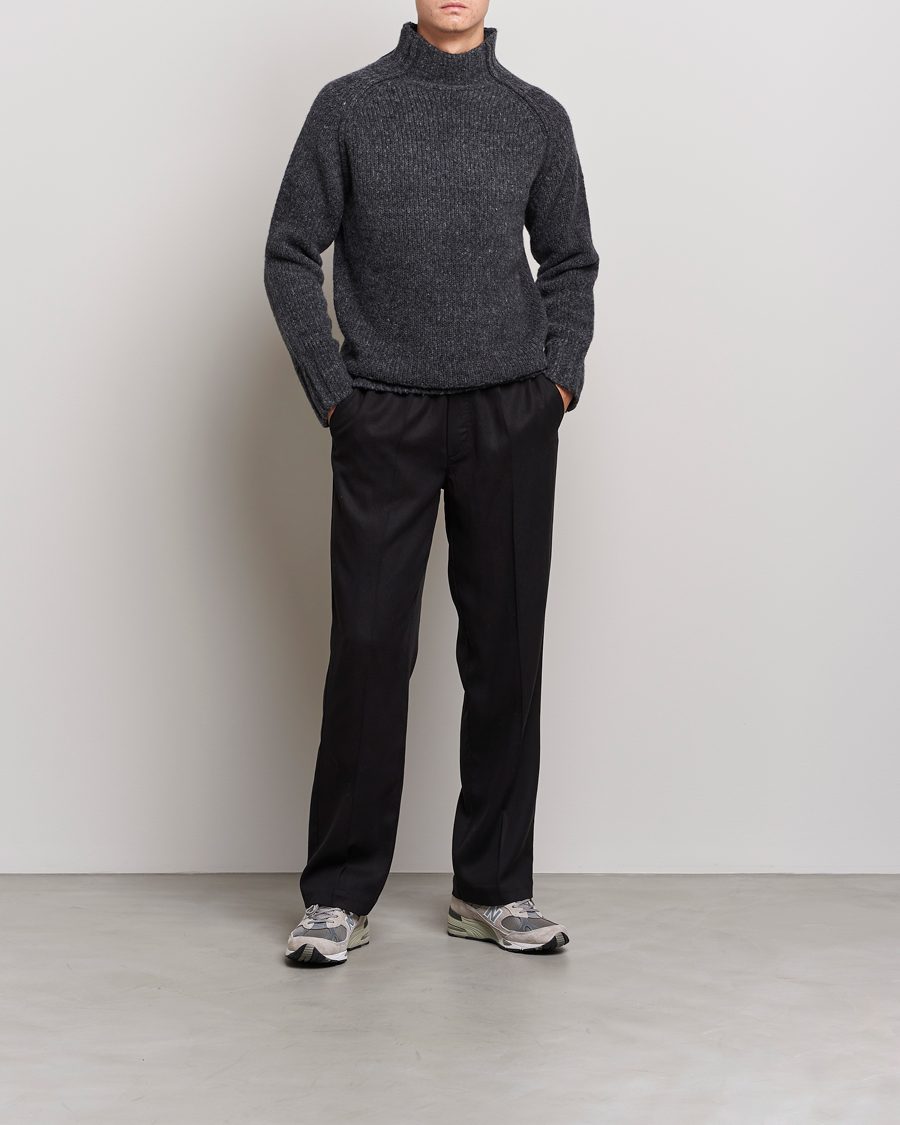Herre | Trøjer | NN07 | William Merino Knitted Polo Concrete