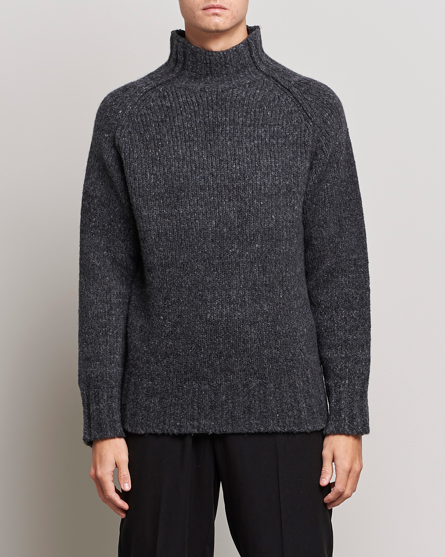 Herre | Trøjer | NN07 | William Merino Knitted Polo Concrete