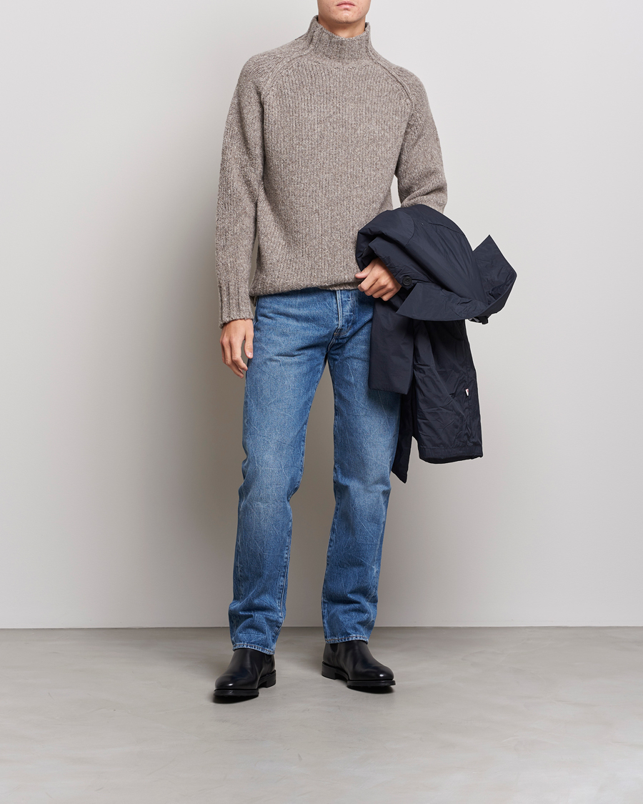 Herre | Tøj | NN07 | William Merino Knitted Polo Grey