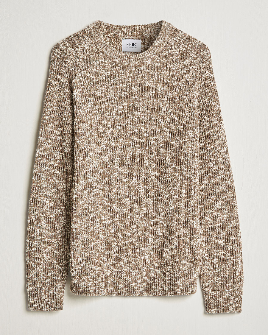 Herre | Trøjer | NN07 | Jesse Cotton Knitted Sweater Pyramid Melange