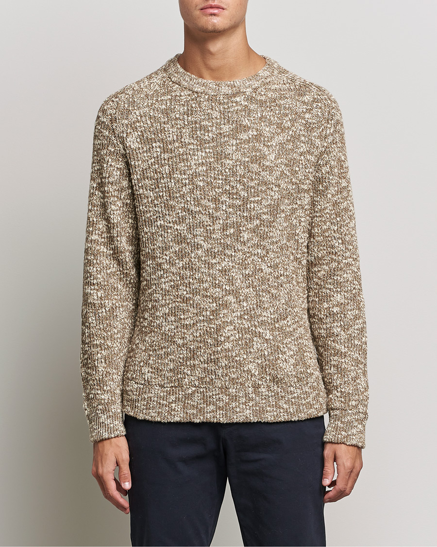 Herre | Trøjer | NN07 | Jesse Cotton Knitted Sweater Pyramid Melange