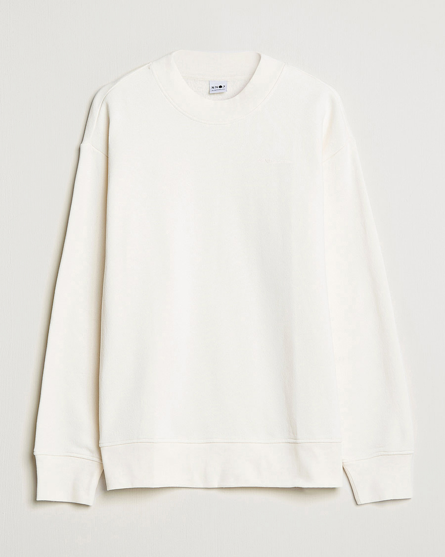 Herre | Trøjer | NN07 | Briggs Mock Neck Sweater Ecru