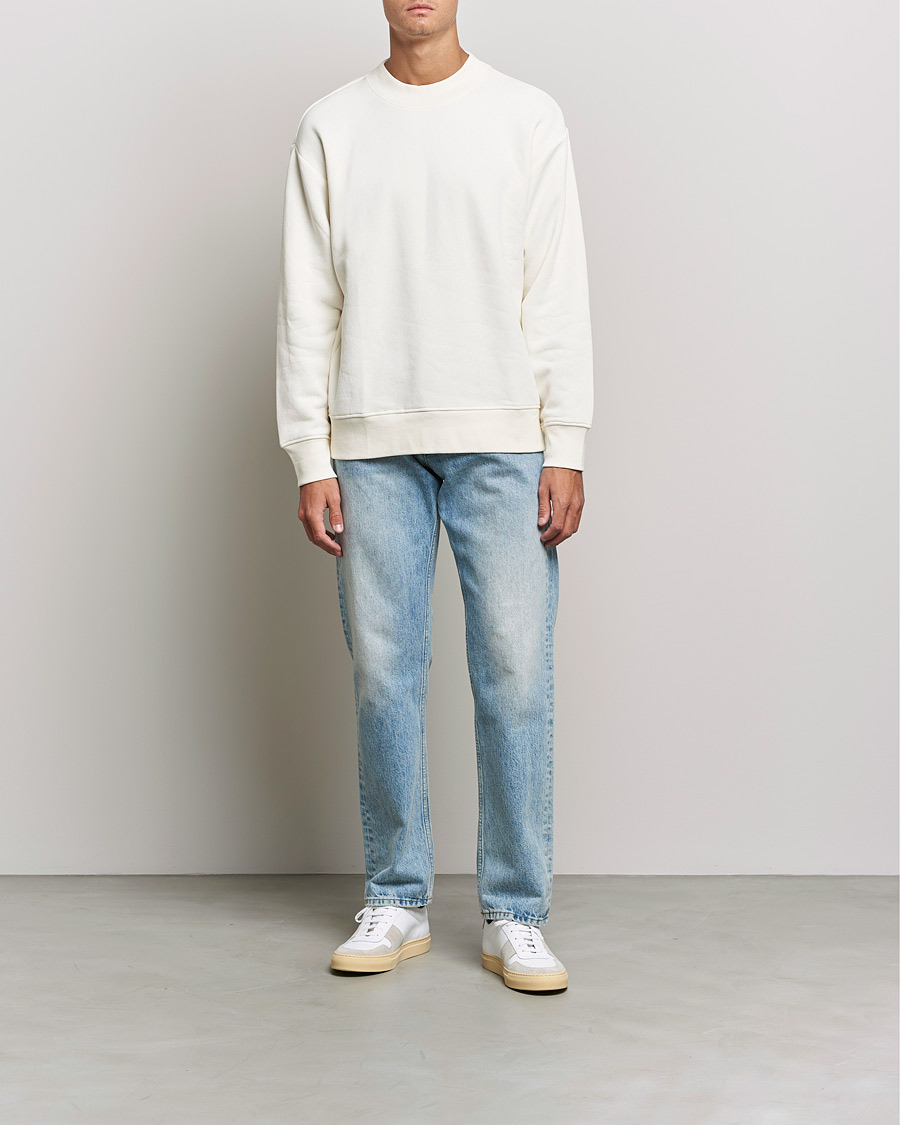Herre | Trøjer | NN07 | Briggs Mock Neck Sweater Ecru