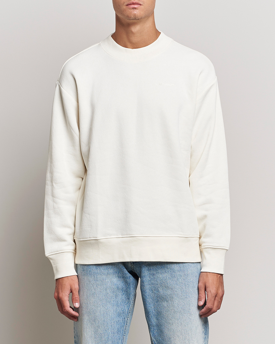 Herre | Trøjer | NN07 | Briggs Mock Neck Sweater Ecru