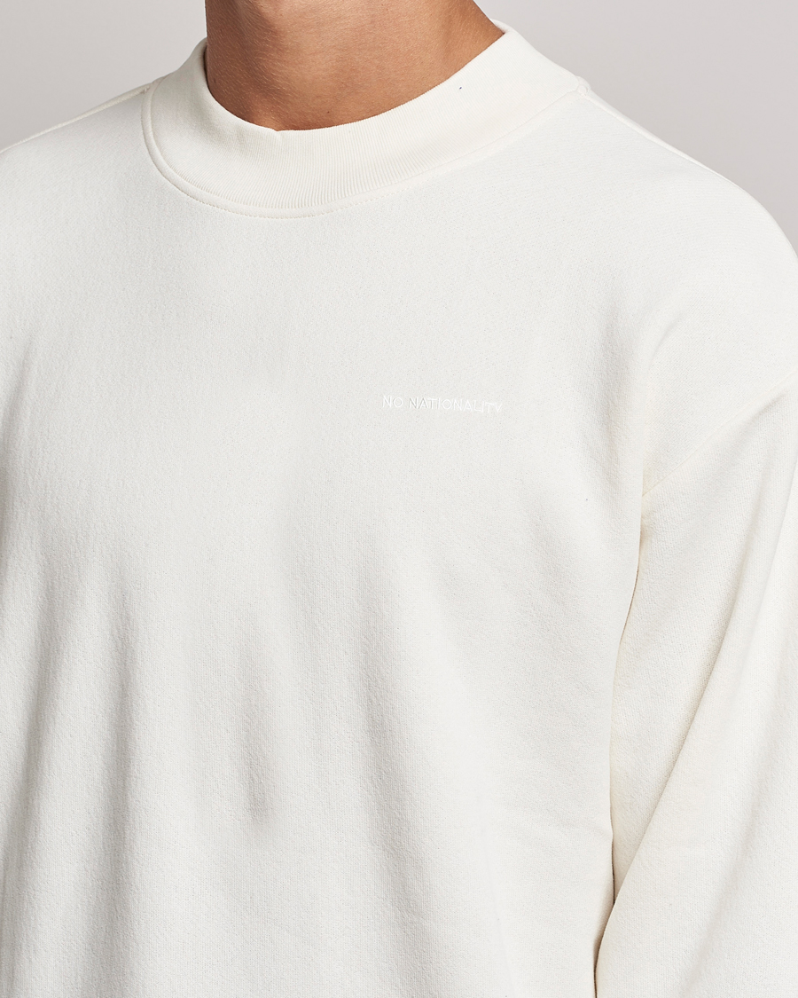 Herre | Trøjer | NN07 | Briggs Mock Neck Sweater Ecru