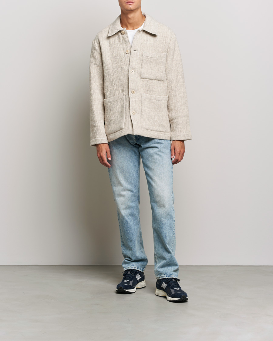 Herre | Skjorter | NN07 | Ibrahim Structured Overshirt Off White