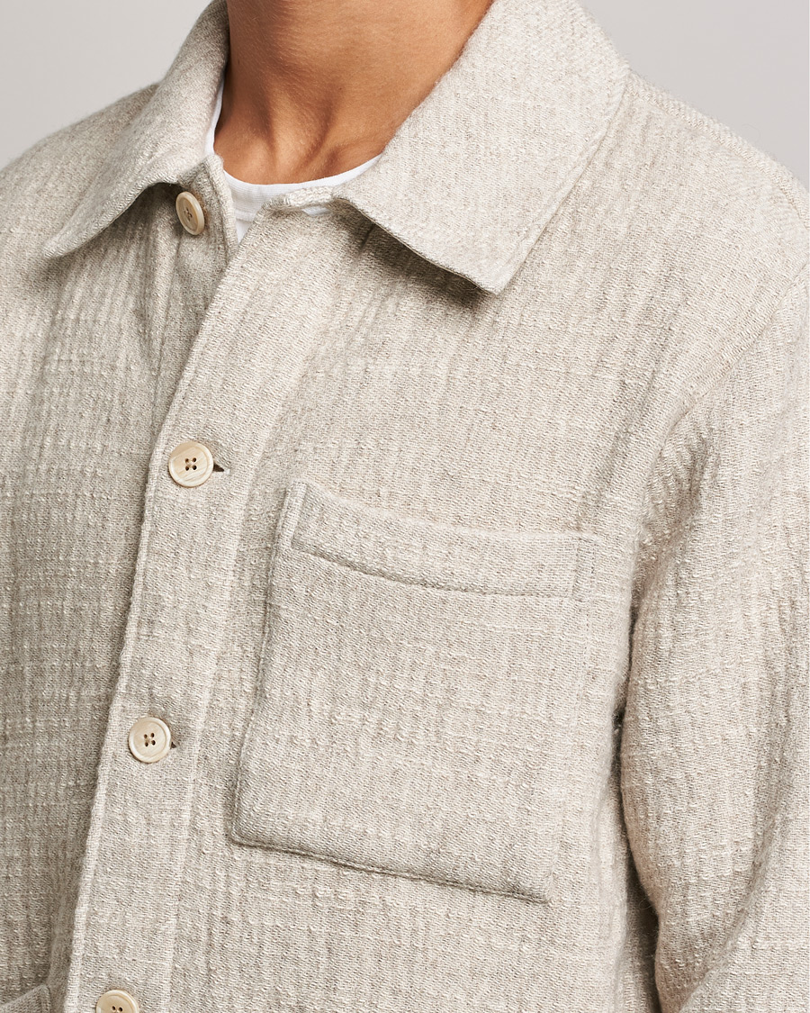 Herre | Skjorter | NN07 | Ibrahim Structured Overshirt Off White