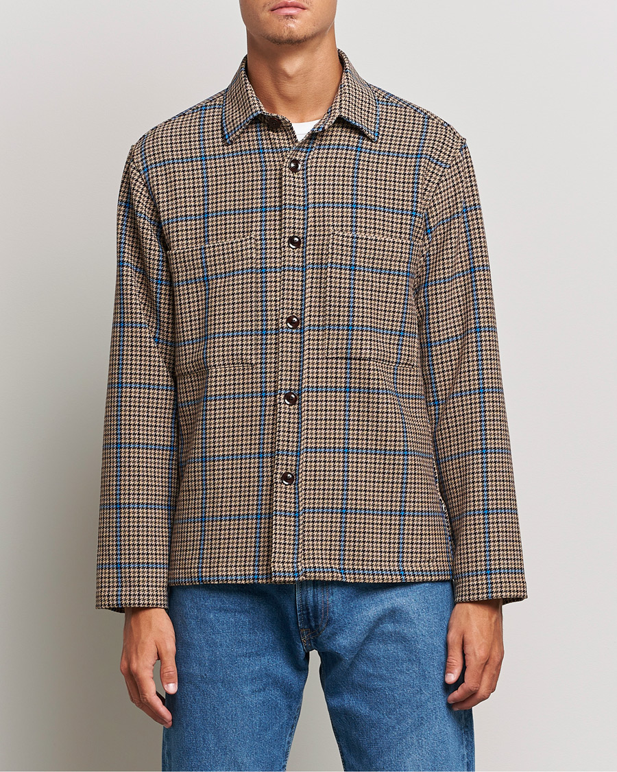 Herre | Skjorter | NN07 | Frode Checked Overshirt Brown/Cobolt Blue