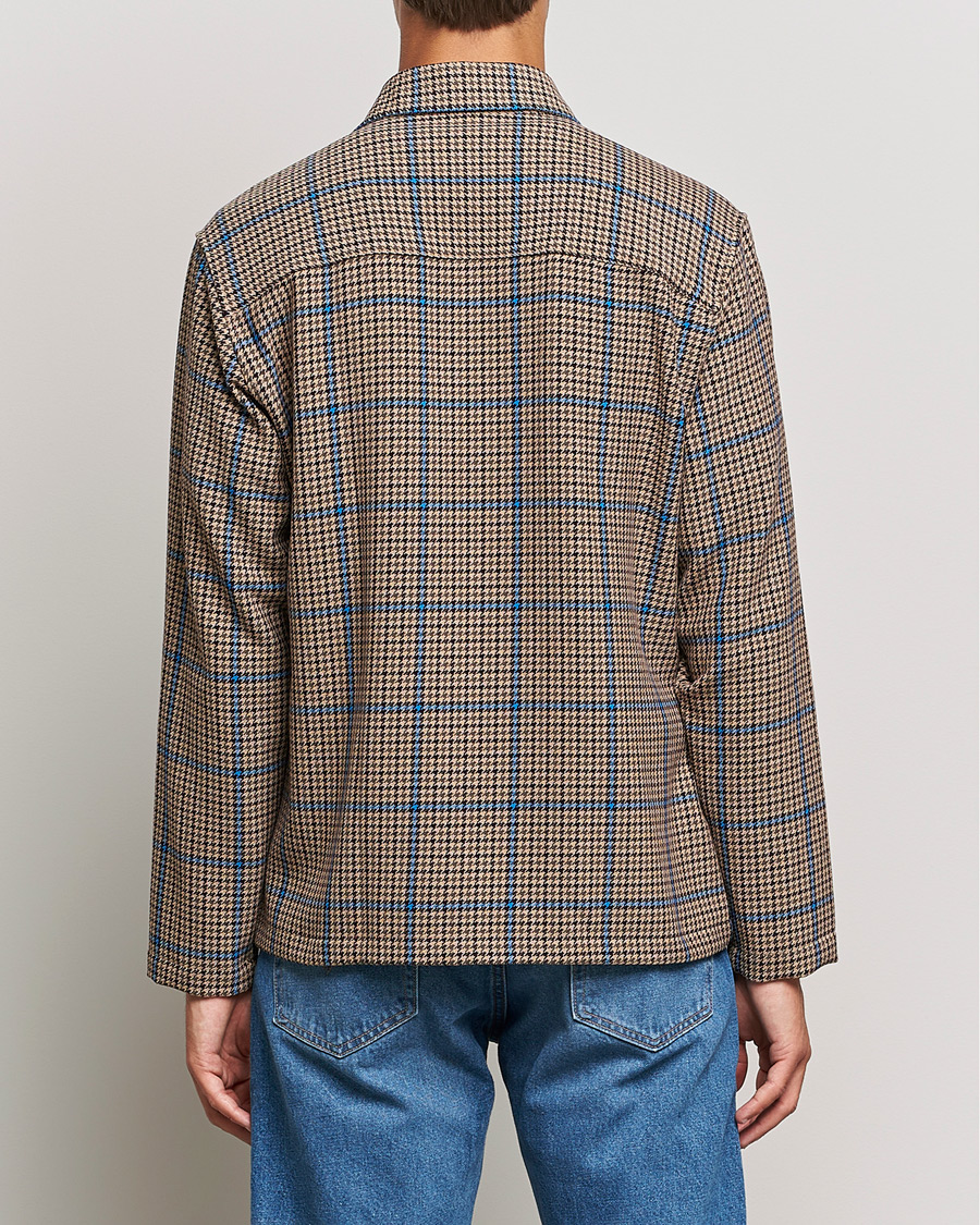 Herre | Skjorter | NN07 | Frode Checked Overshirt Brown/Cobolt Blue