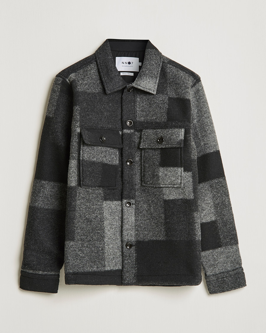 Herre | Jakker | NN07 | Wilas Checked Flight Jacket Black