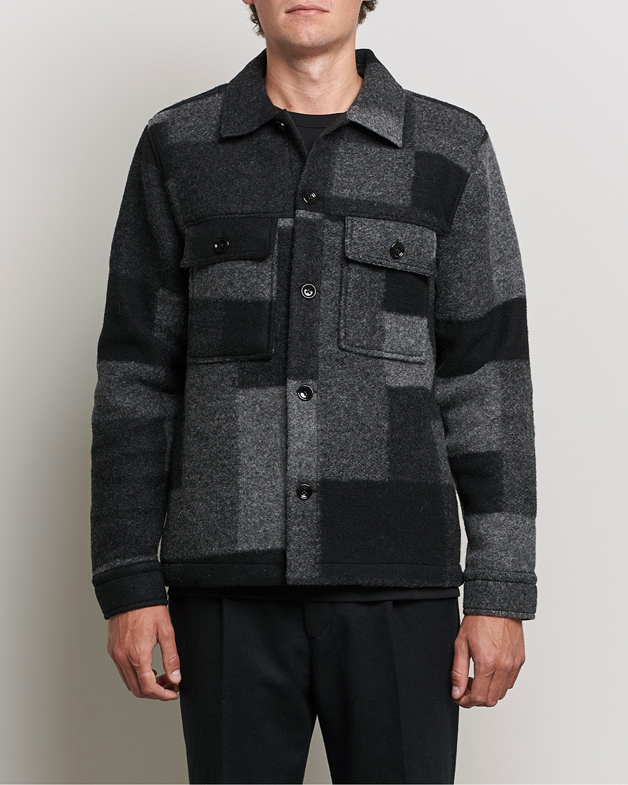 Herre | Jakker | NN07 | Wilas Checked Flight Jacket Black