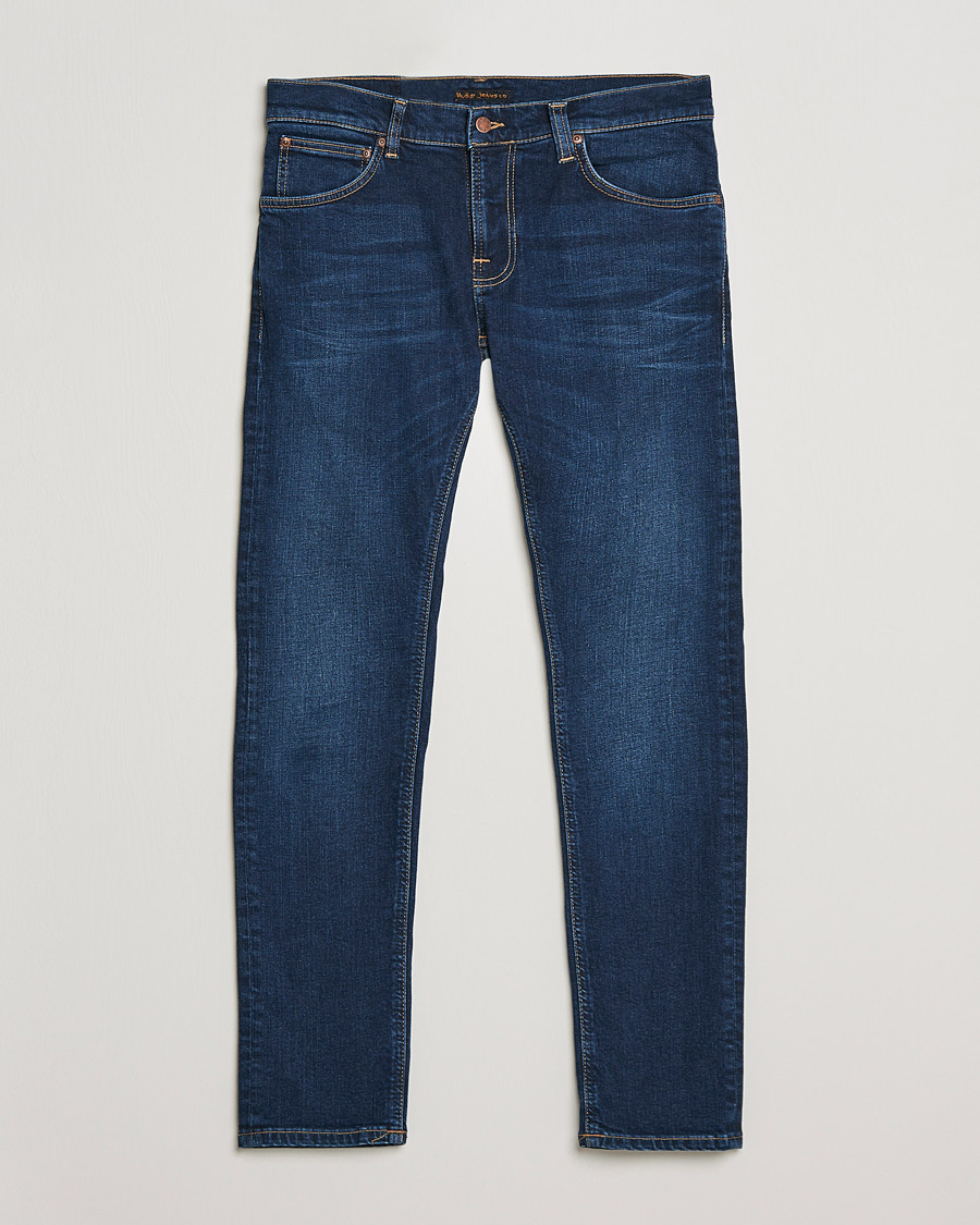 Herre | Jeans | Nudie Jeans | Tight Terry Jeans Dark Steel