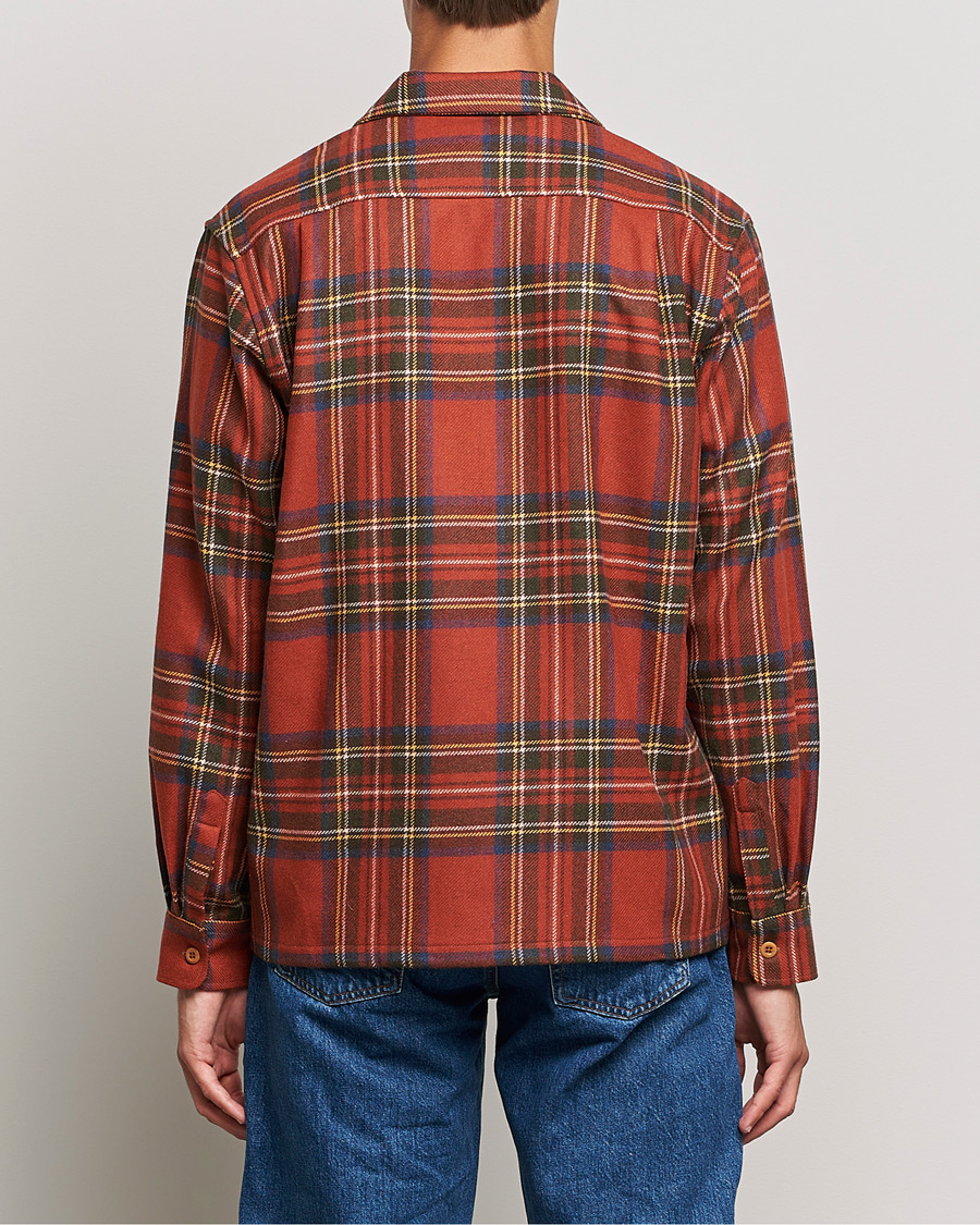 Herre | Skjorter | Nudie Jeans | Sten Wool Tartan Check Shirt Poppy Red