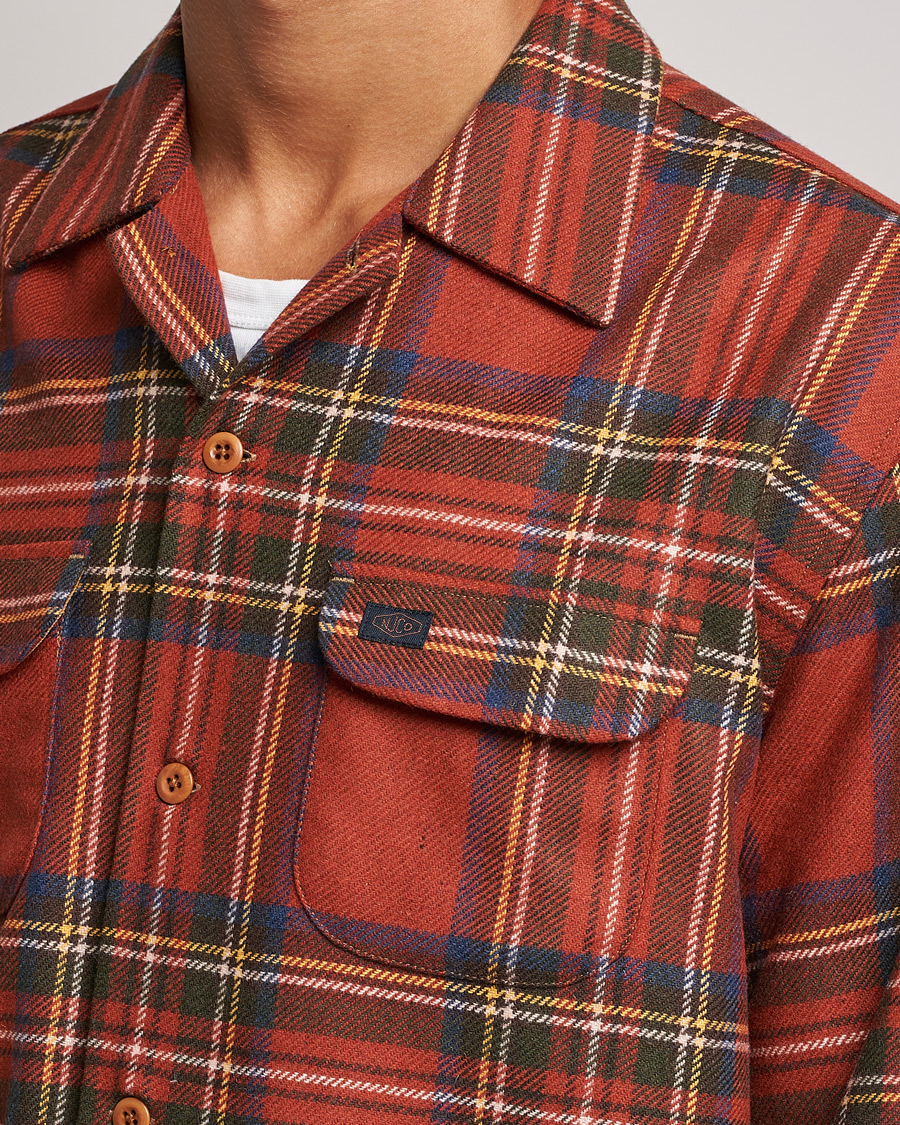 Herre | Skjorter | Nudie Jeans | Sten Wool Tartan Check Shirt Poppy Red
