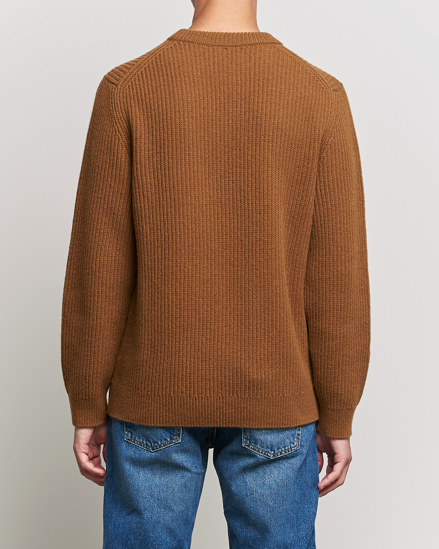 Herre | Trøjer | Nudie Jeans | August Wool Rib Knitted Sweater Oak