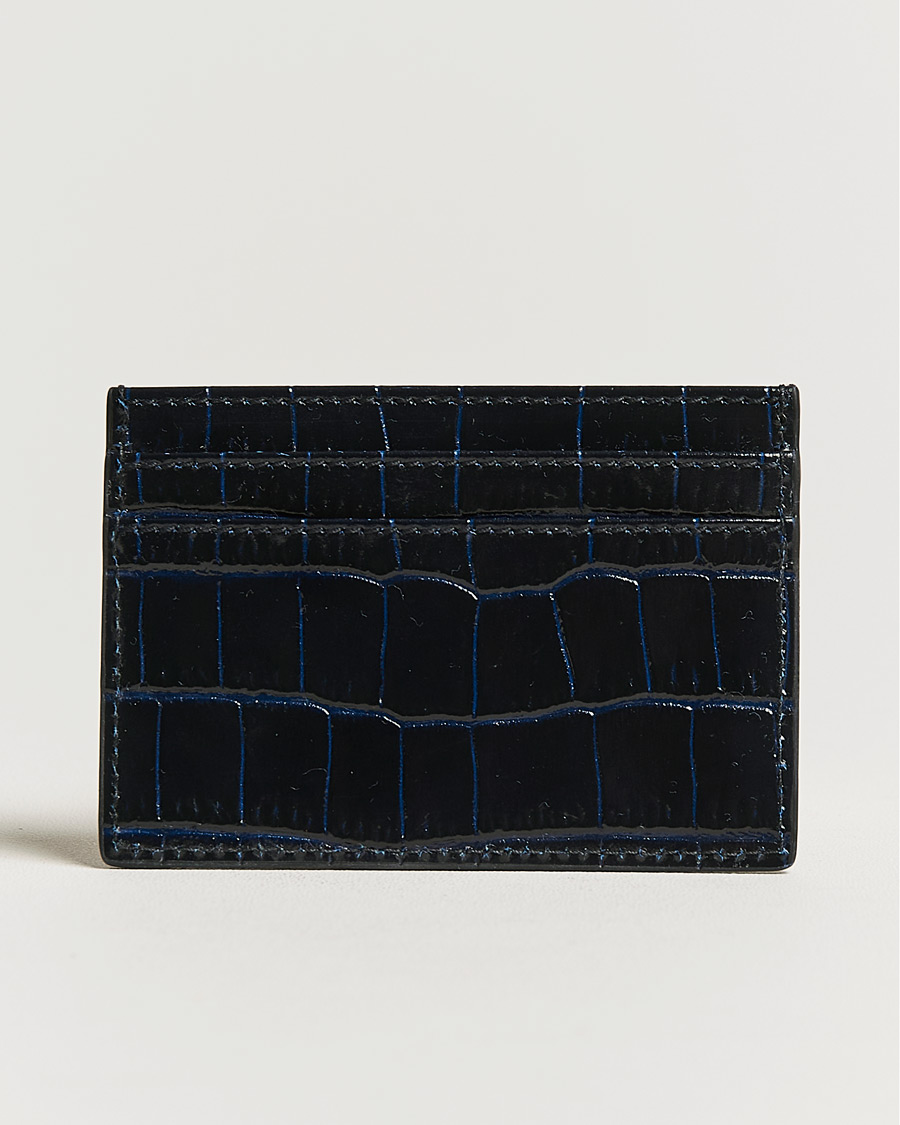 Herre | Punge | Smythson | Mara Flat Cardholder Navy