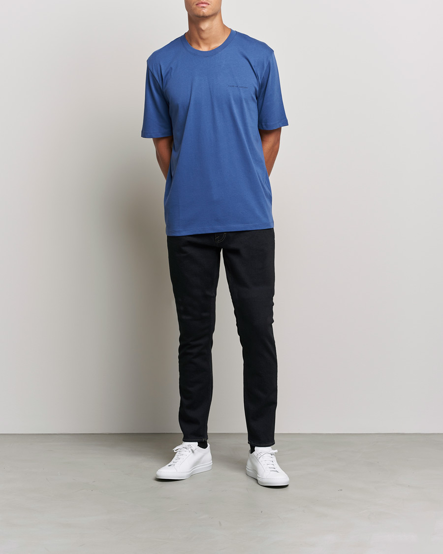Herre | Jeans | Tiger of Sweden | Pistolero Stretch Cotton Jeans Black Blue
