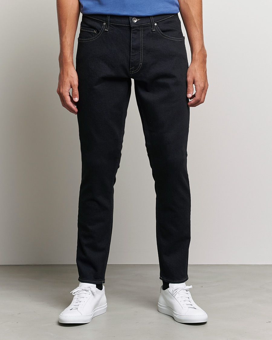 Herre | Jeans | Tiger of Sweden | Pistolero Stretch Cotton Jeans Black Blue