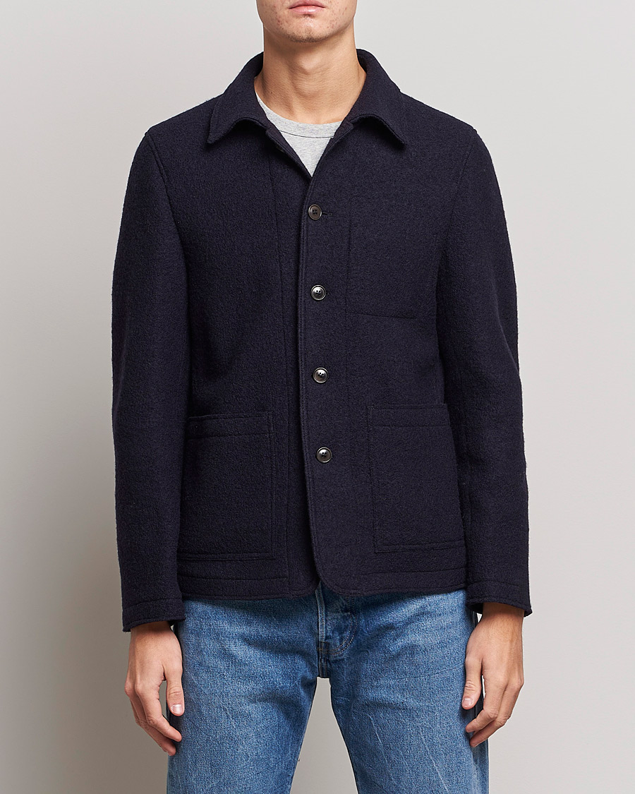 Herre | Blazere & jakker | Tiger of Sweden | Gio Knitted Wool Blazer Light Ink