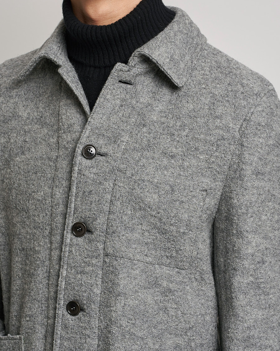 Herre | Blazere & jakker | Tiger of Sweden | Gio Knitted Wool Blazer Light Grey