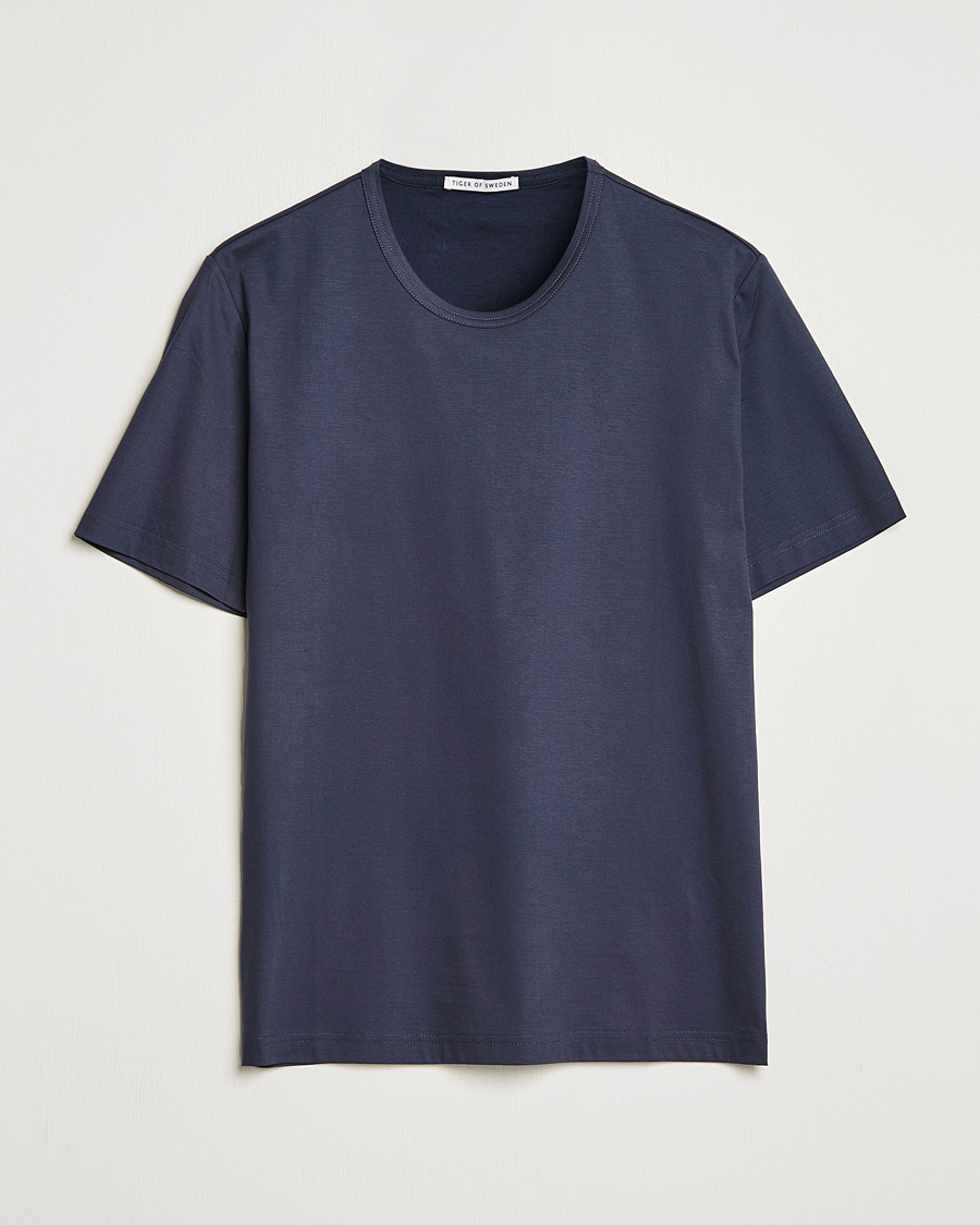 Herre | T-Shirts | Tiger of Sweden | Olaf Mercerized Cotton Tee Light Ink