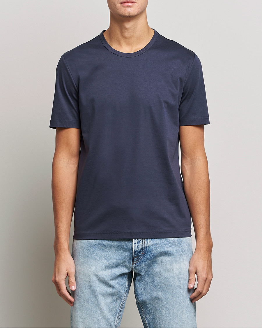 Herre | T-Shirts | Tiger of Sweden | Olaf Mercerized Cotton Tee Light Ink