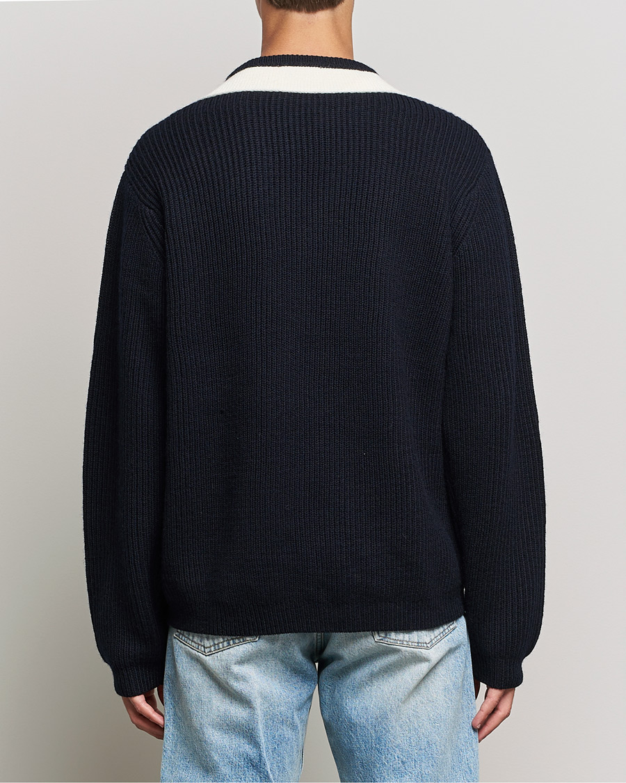 Herre | Trøjer | Tiger of Sweden | Puck Wool Sweater Light Ink