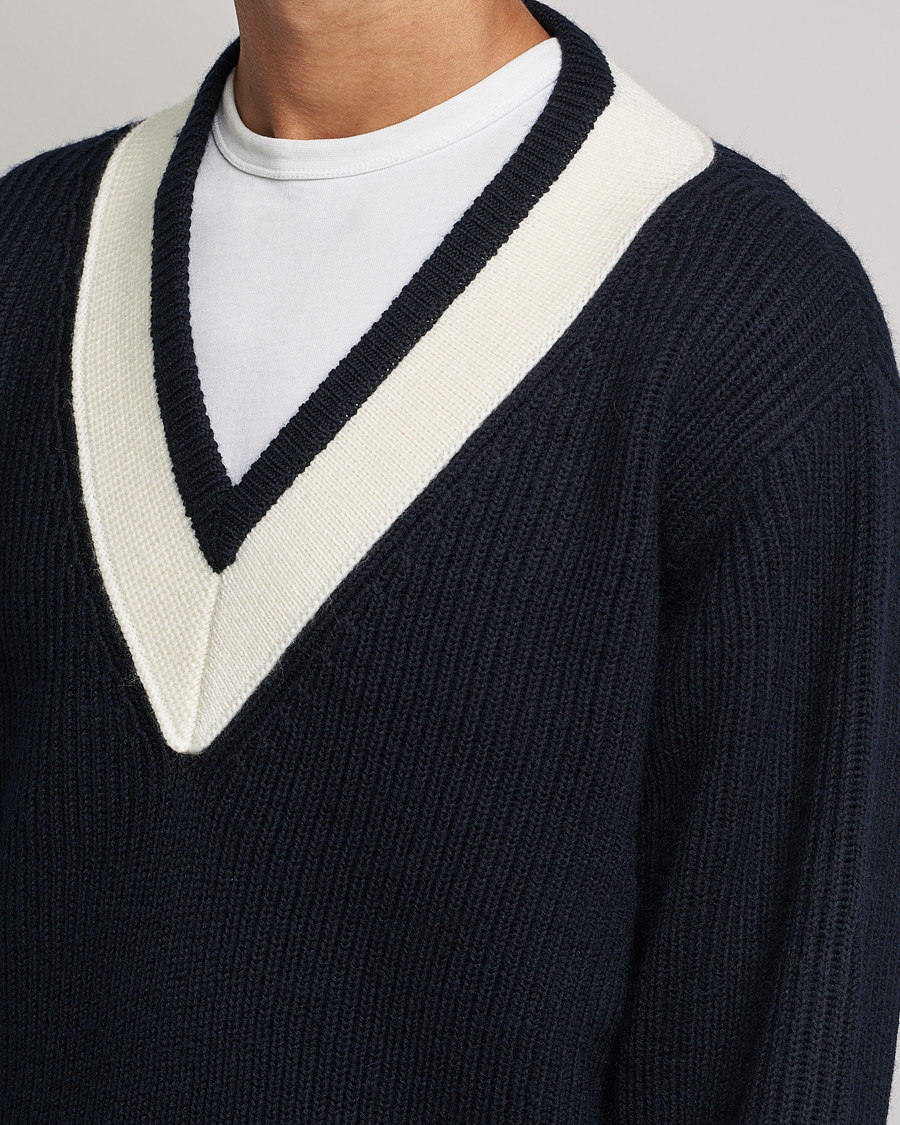 Herre | Trøjer | Tiger of Sweden | Puck Wool Sweater Light Ink