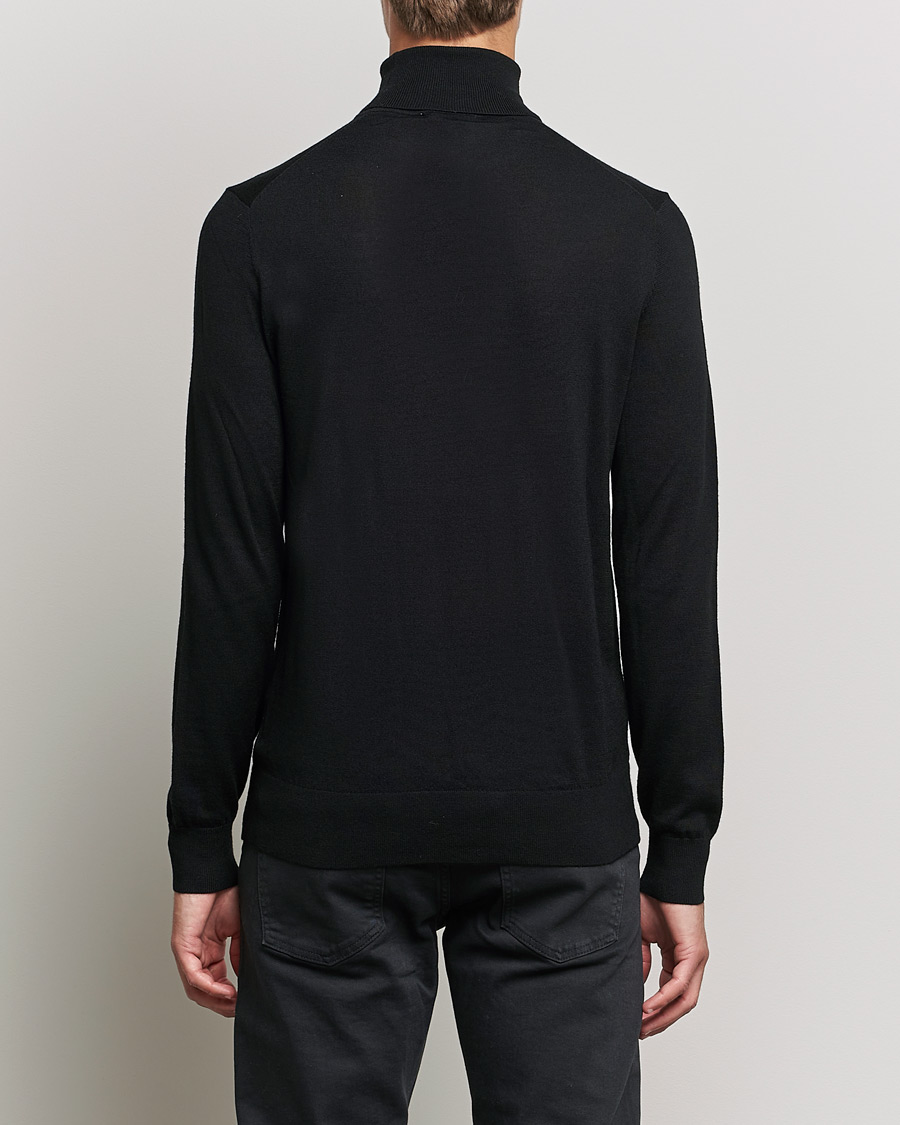 Herre | Trøjer | Tiger of Sweden | Neville Extra Fine Merino Polo Black