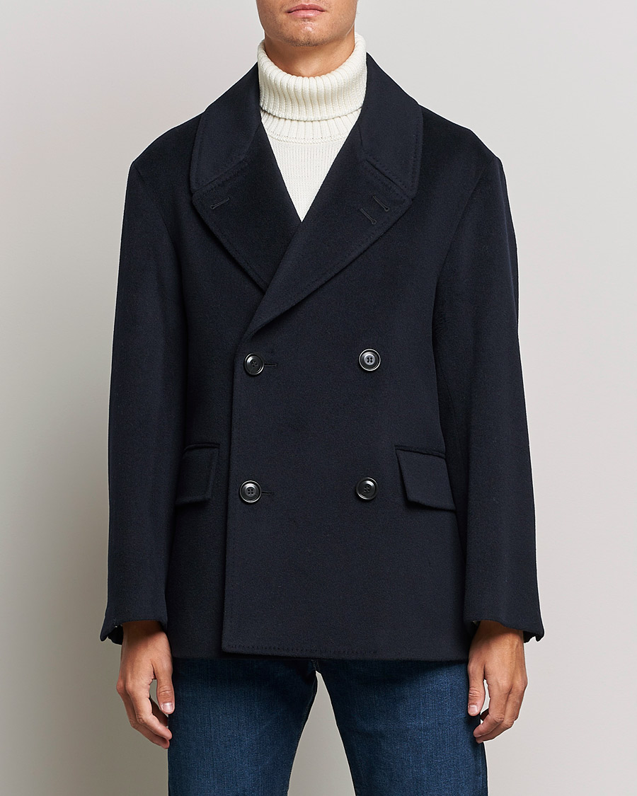 Herre | Jakker | Tiger of Sweden | Eerik Wool Peacoat Light Ink