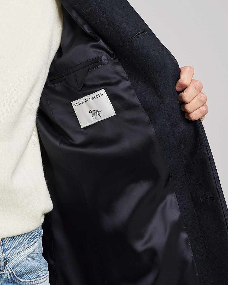 Herre | Jakker | Tiger of Sweden | Aleric Wool Coat Light Ink
