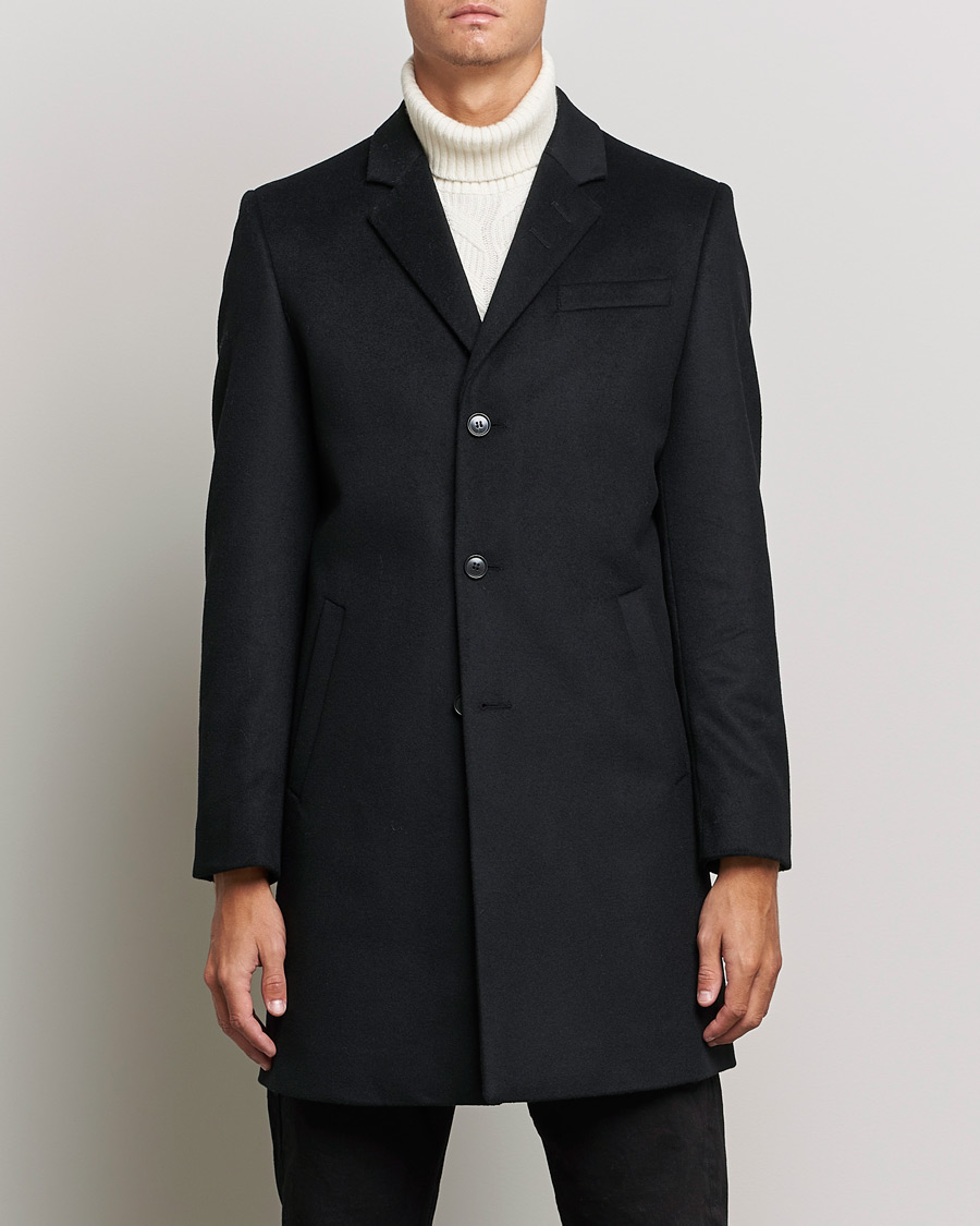 Fyrretræ Tal højt jubilæum Tiger of Sweden Cempsey Wool Cashmere Coat Black - CareOfCarl.dk