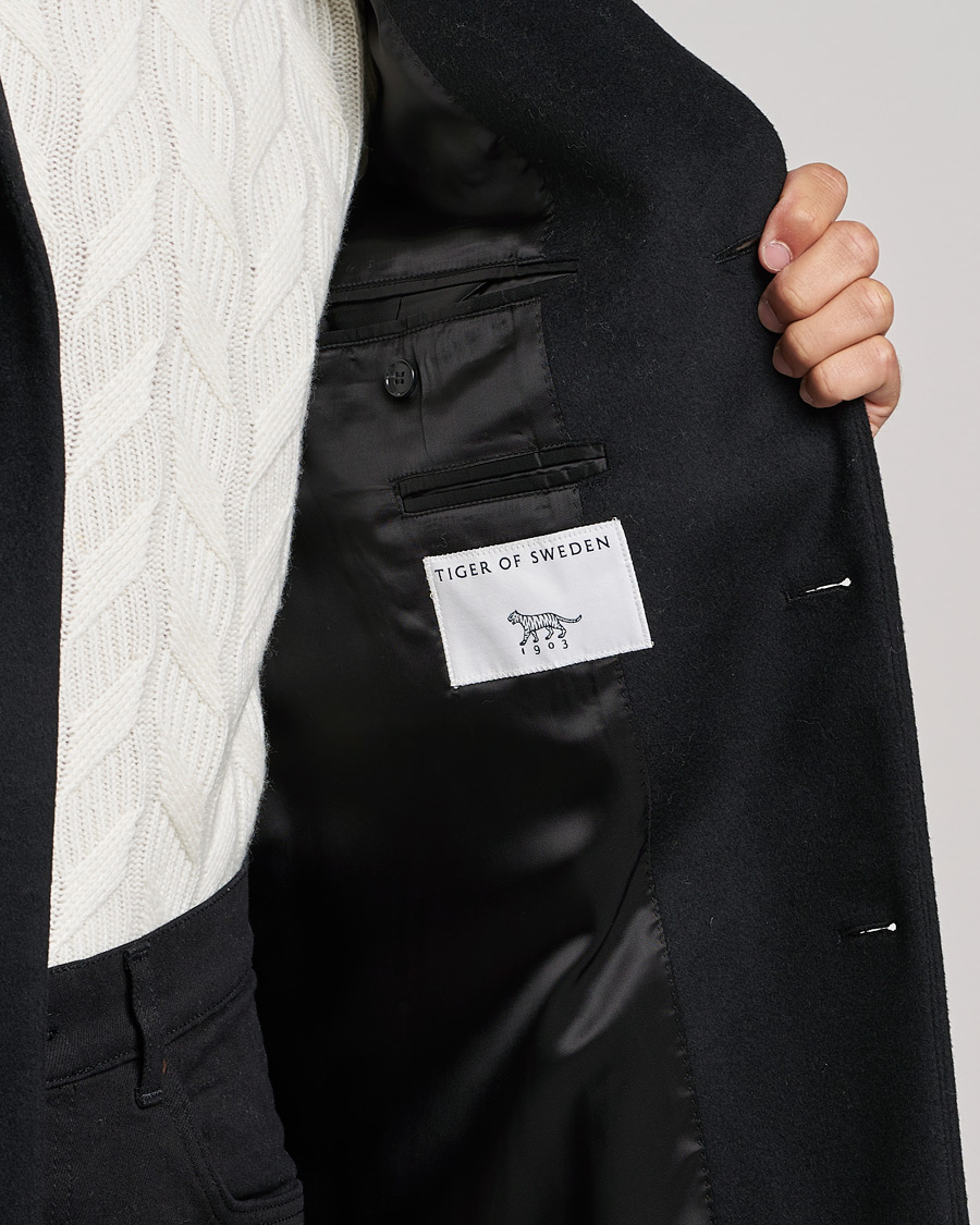 Herre | Jakker | Tiger of Sweden | Cempsey Wool Cashmere Coat Black