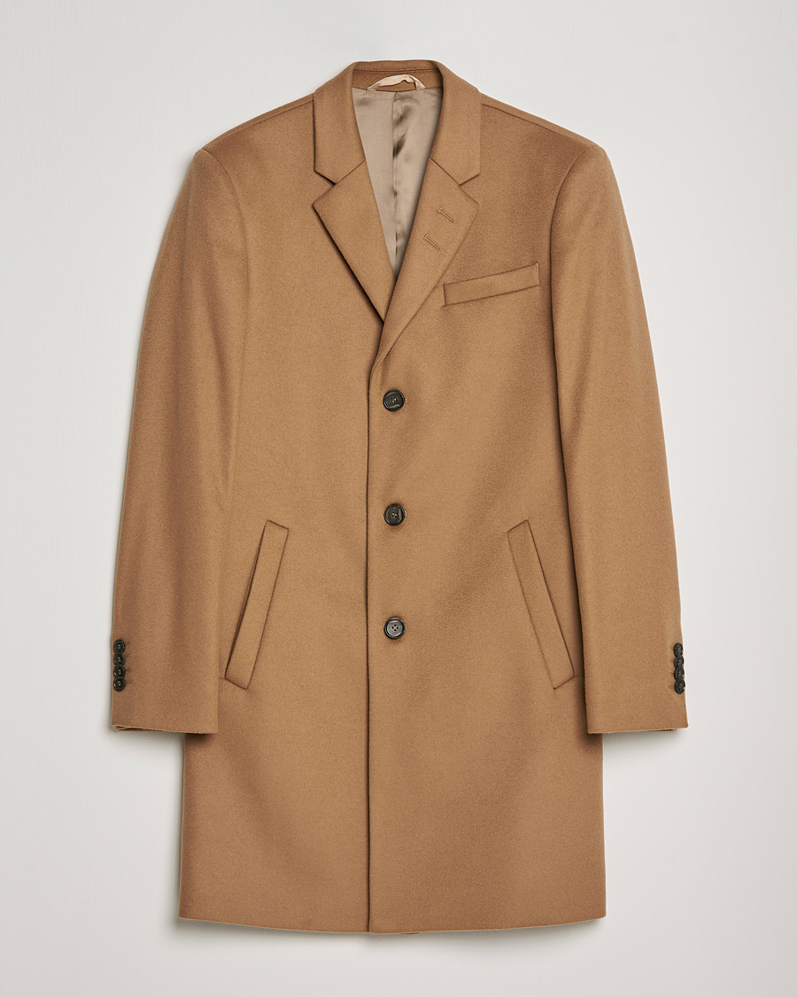 Herre | Jakker | Tiger of Sweden | Cempsey Wool Cashmere Coat Dark Honey